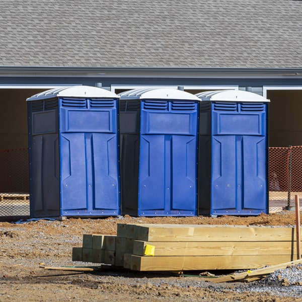 how can i report damages or issues with the portable restrooms during my rental period in Woodland GA